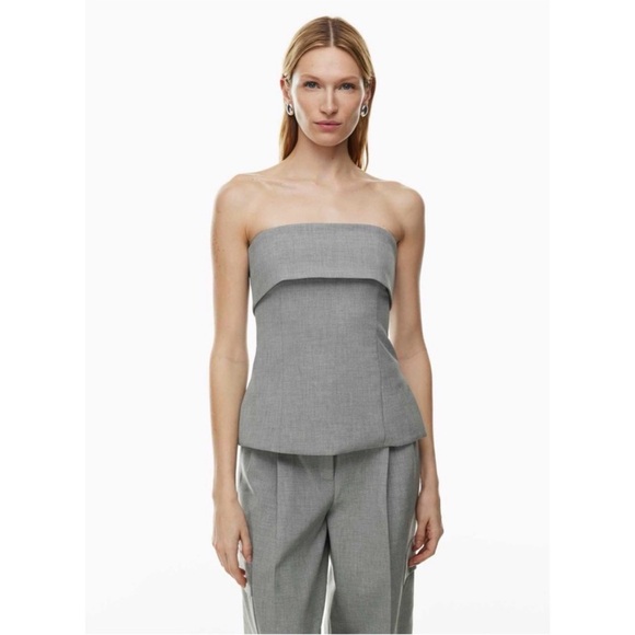 nwot Babaton Element tube top med heathered grey 0 - Picture 2 of 4